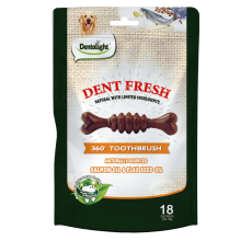 Dentalight 3" Dent Fresh 360° Toothbrush Coat care×18pcs 150g