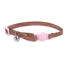 Petmate Fashion Cat Collar 8-12" Swirls Brown Pink