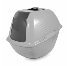 Petmate Stay Fresh Hooded Pan Large ~ Pearl Silver