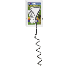 Four Paws Walk About Spiral Tie Out Stake 19" inches