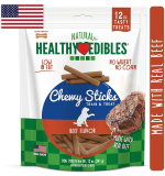 Nylabone Healthy Edibles Chewy Sticks Beef Flavor 12 oz