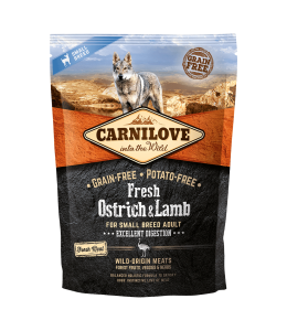 Carnilove Fresh Ostrich & Lamb for Small Breed Adult Dogs 1.5kg