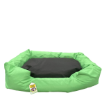 Nutrapet L-86Cm W-65Cm H-19Cm Lounger Bed Green & Black L