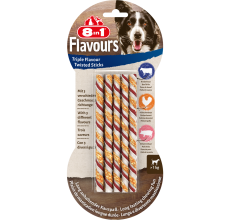 8in1 Triple Flavour Sticks Dog Chews 70g (10 Pack)