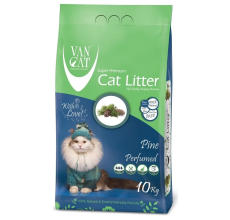 Van Cat White Bentonite Clumping Cat Litter Pine 10K Compact Cat Litter