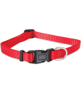 Petmate Nylon Adjustable Dog Collar 3/8"X8-14" Red