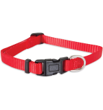 Petmate Nylon Adjustable Dog Collar 5/8"X10-16" Red