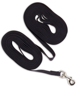 Petmate Aspen Pet Cotton Training Dog Lead 5/8" X 15' Black