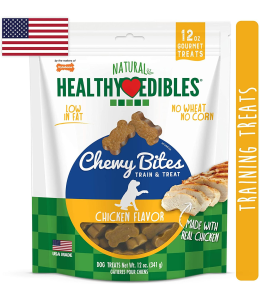 Nylabone Healthy Edibles Grain Free Chewy Bites Chicken Flavor