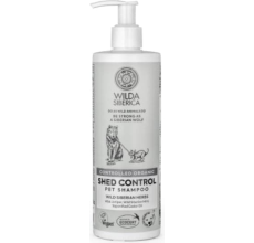 Wilda Siberica. Controlled Organic, Natural & Vegan Shed control pet shampoo, 400 ml