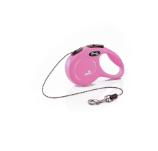 Flexi New Classic Cat XS Cord 3 m pink