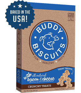 Buddy Biscuits TEENY Crunchy Treats with Bacon & Cheese - 8 oz.