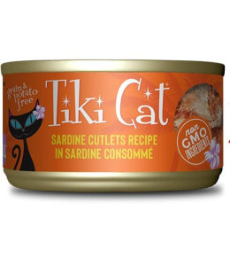 Tiki Cat Grill Wet Cat Food Tahitian Grill Sardine - 2.8 oz. can