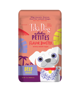 Tiki Dog Aloha Petites Flavor Booster Bisque Toppers Beef - 1.5 oz. pouch