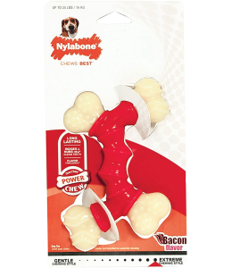 Nylabone Power Chew Double Bended Bone Bacon (all Nylon) Petite