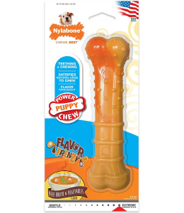 Nylabone Puppy Power Chew, Beef Broth & Veggies Giant