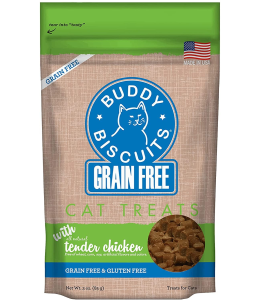 Buddy Biscuits Grain Free Cat Treats with Tender Chicken - 3 oz.
