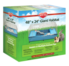Kaytee Mfh 48X24 2Pc Giant Habitat W/Casters Mfh And Open Living Habitats