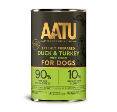 AATU Duck & Turkey Wet Dog Food 400g