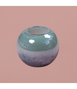 Green-White Round Vase