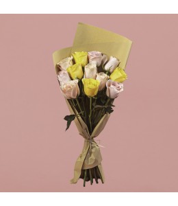Mixed Pastel Color Roses