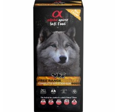 Alpha Spirit Soft Food for Adult Dogs POULTRY - 9 kg Box (45 trays x 200g)