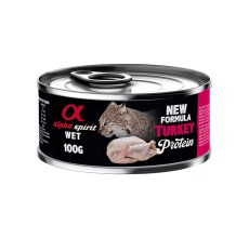 Alpha Spirit Wet Food for Cats TURKEY 100g