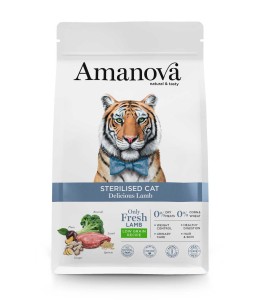 Amanova Cat Sterilised Delicious Lamb Dry Food 4 Kg
