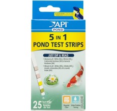 API 5in1 Pond Water Test Strips 25 count