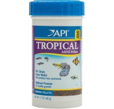 API Mini Pellets Tropical Fish Food 1.7 oz