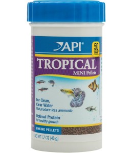API Mini Pellets Tropical Fish Food 1.7 oz