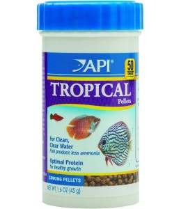 API Pellets Tropical Fish Food 1.6 oz