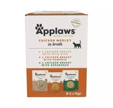 Applaws Chicken Multipack Adult Wet Cat Food Pouch 12 x 70g