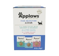 Applaws Fish Multipack Adult Wet Cat Food Pouch 12 x 70g