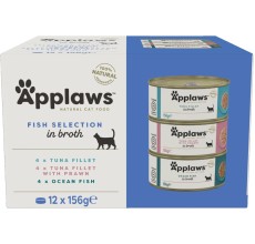 Applaws Fish Selection Multipack in Broth Wet Cat Food 12 x 156g