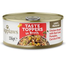 Applaws Taste Topper Broth Chicken Beef Dog Tin 156g