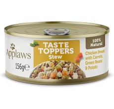 Applaws Taste Topper Broth Chicken Veg Dog Tin 156g