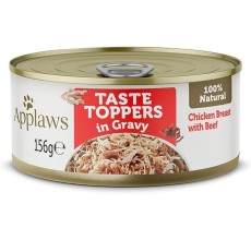 Applaws Taste Topper Gravy Chicken Beef Dog Tin 156g