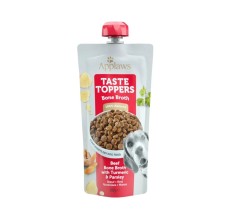 Applaws Taste Toppers  Beef Bone Broth with Turmeric & Parsley Wet Dog Food Pouch 200g