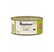 Applaws Tuna Fillet Seaweed in Broth Wet Cat Food 70g