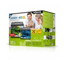 Aquael Leddy Aquarium Set XL Black Day & Night [Size - 40 cm]