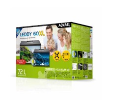 Aquael Leddy Aquarium Set XL Black Day & Night [Size - 60 cm]