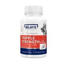 Beavis Tripple Strength Hip & Joint Support Supplement with Glucosamine, MSM & Chondroitin for Dogs