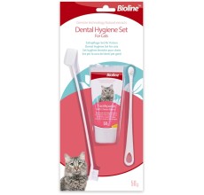 Bioline Cat Dental Care Set Cheese Flavor