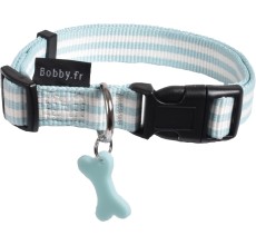 Bobby Collar Stripe Lagoon Small