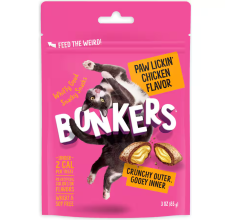 Bonkers pawlickin Chicken Flavour Cat Treats 85g - 3 oz.