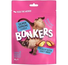 Bonkers Salmon Supreme Flavour Cat Treats 85g - 3 oz.