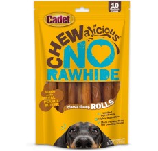 Cadet 10 pk Chewalicious® Classic Chewy Rolls - Peanut Butter Flavor Dog Treats & Chews
