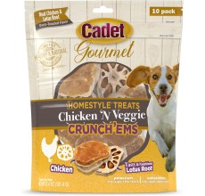 Cadet 10 pk Chicken N Veggie Crunchems Dog Treats & Chews