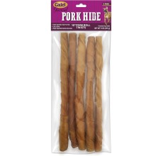 Cadet 10"/5 pk. Pork Roll Twists Dog Treats & Chews